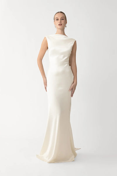 sau lee freida silk dress Frieda in Blue natural raw and biodegradable materials STAUD Freda Silk Dress |