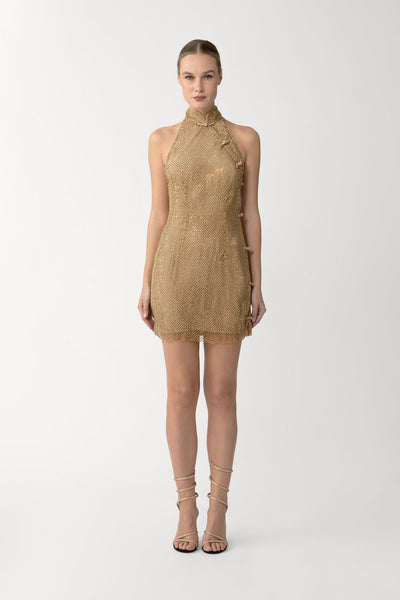 Selena Crystal Mini Dress – SAU LEE