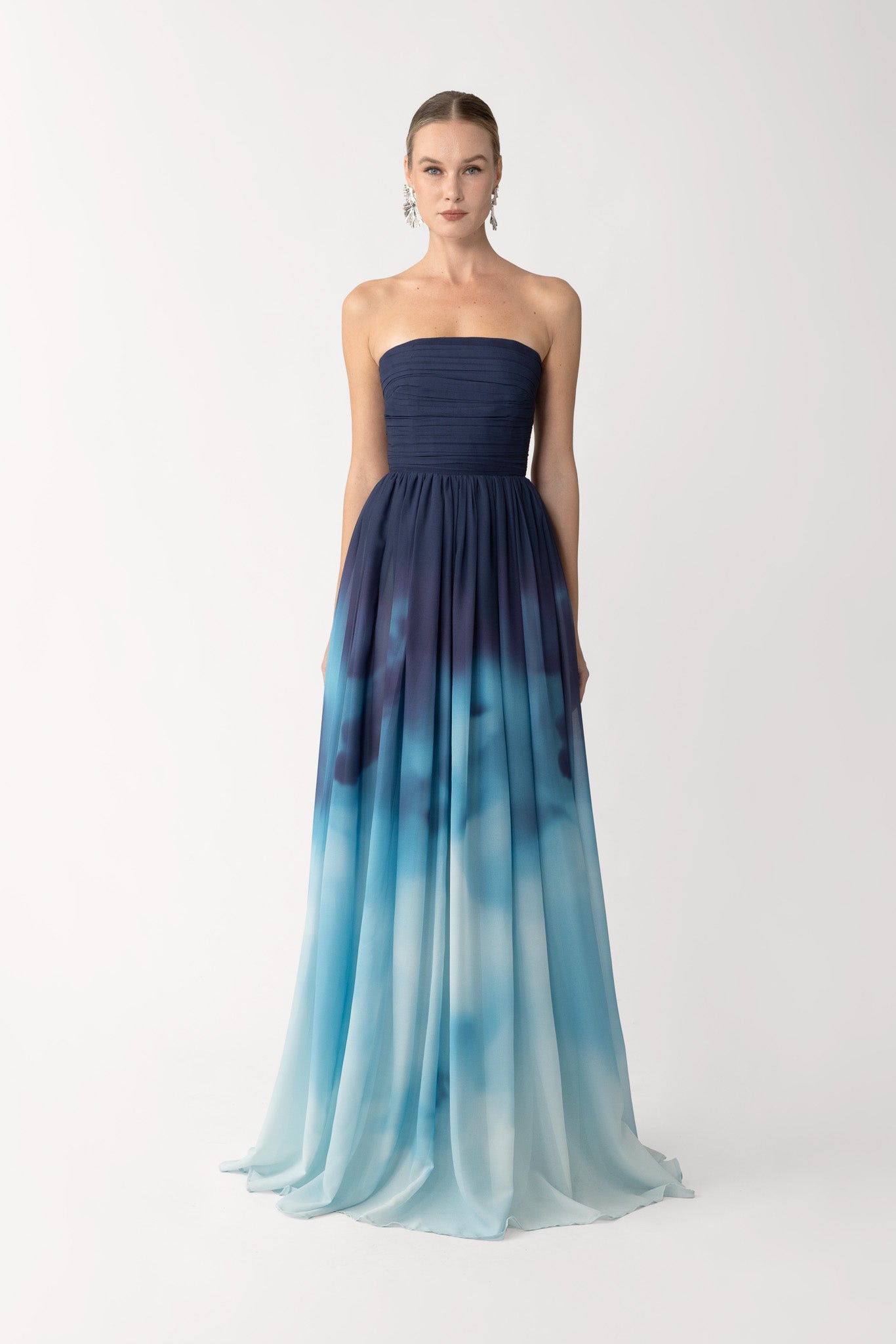 SAU LEE Camille Dress, Blue Multi