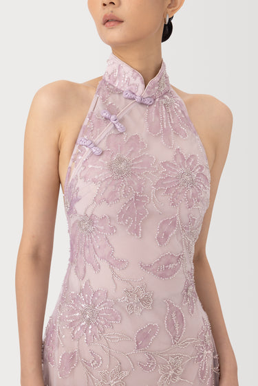 sau lee purple dress Gillian Floral Dress SAU LEE