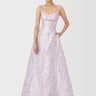 SAU LEE | Jacinda Jacquard Gown | Jacinda Jacquard Gown - Lilac Ash / 00