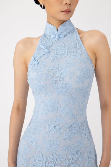 SAU LEE | Gillian Dress | Gillian Lace Dress - Blue / 00