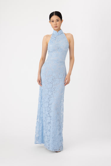 SAU LEE | Gillian Dress | Gillian Lace Dress - Blue / 00