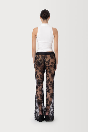 SAU LEE | Astrid Embellished Lace Pant | Astrid Embellished Lace Pant - Black / 00