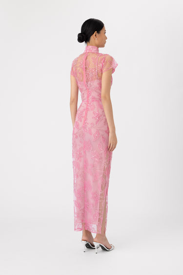 SAU LEE | Charlize Dress | Charlize Dress - Rose Pink / 00