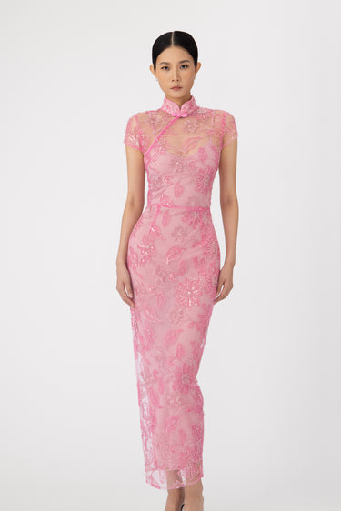SAU LEE | Charlize Dress | Charlize Dress - Rose Pink / 00