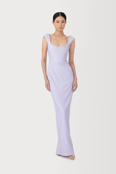 SAU LEE | Brooke Gown | Brooke Gown - Dusty Lavender / 00