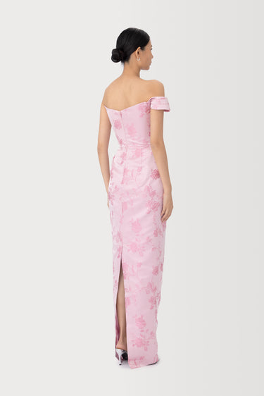 SAU LEE | Jackson Brocade Gown | Jackson Brocade Gown - Pink Rococo / 00