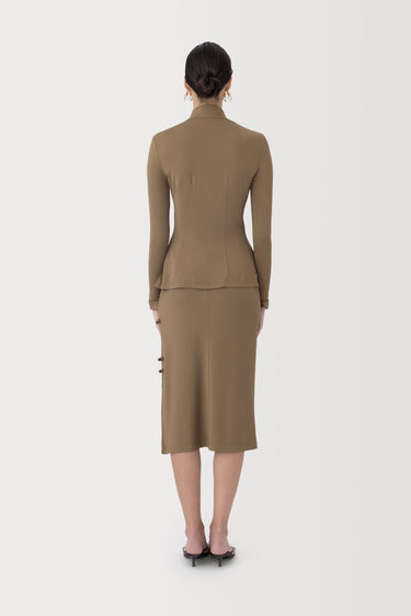 SAU LEE | Toma Jersey Cardigan | Toma Jersey Cardigan - Taupe / 00