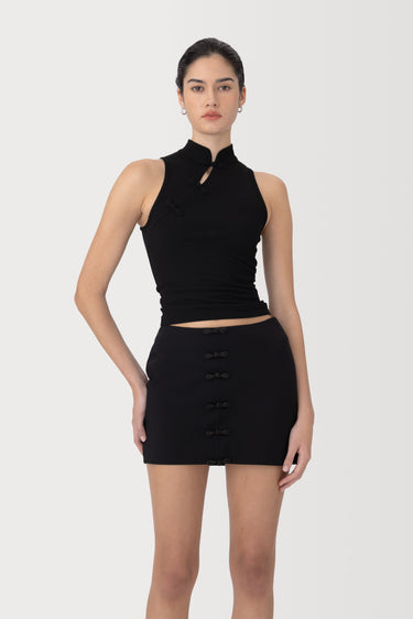 SAU LEE | Sima Mini Skirt | Sima Mini Skirt - Black / 00