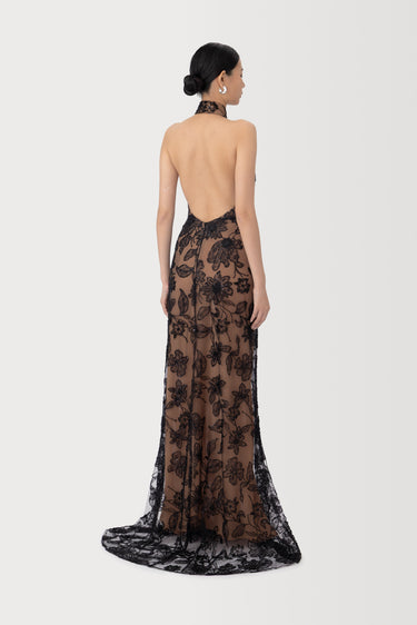 SAU LEE Adelaide Embellished Gown, Black SAU LEE Adelaide Embellished Gown, Black