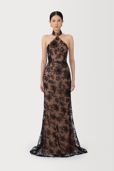 SAU LEE | Adelaide Embellished Gown | Adelaide Embellished Gown - Black / 00