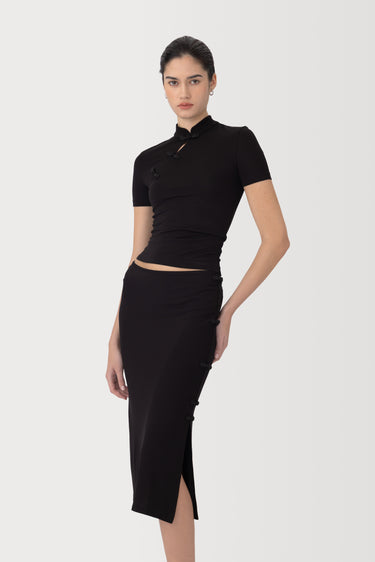 SAU LEE | Timo Jersey Skirt | Timo Jersey Skirt - Black / 00