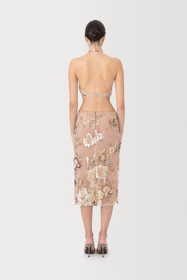 SAU LEE | Eliza Skirt | Eliza Skirt - Taupe Multi / 00