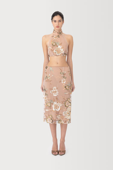 SAU LEE | Eliza Skirt | Eliza Skirt - Taupe Multi / 00