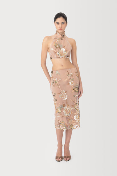 SAU LEE | Eliza Skirt | Eliza Skirt - Taupe Multi / 00