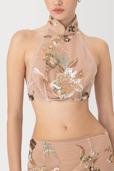 SAU LEE | Eliza Top | Eliza Top - Taupe Multi / 00