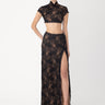 SAU LEE | Mimi Lace Maxi Skirt | Mimi Lace Maxi Skirt - Black / 00