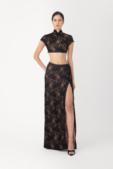 SAU LEE | Mimi Lace Top | Mimi Lace Top - Black / 00