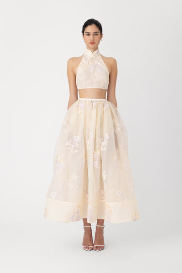 SAU LEE | Valentina Maxi Skirt | Valentina Maxi Skirt - Butter Cream / 00