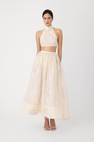 SAU LEE | Valentina Maxi Skirt | Valentina Maxi Skirt - Butter Cream / 00