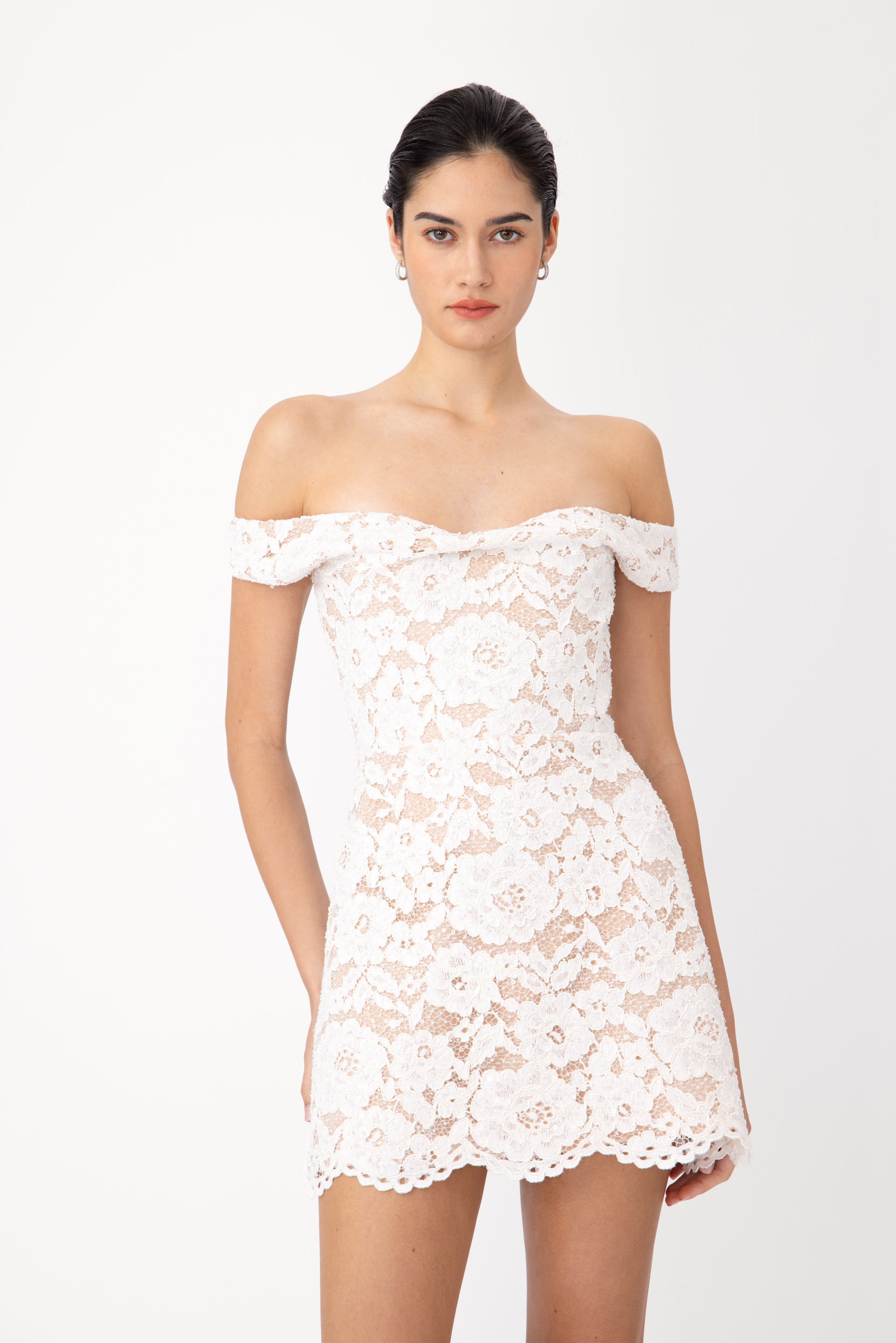 Sau Lee | Rava Lace Midi Dress Sau Lee | Rava Lace Midi Dress