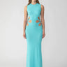 SAU LEE Daria Knit Dress - Aqua Blue / 00