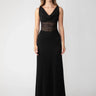 SAU LEE Kelsey Mesh Dress - Black / 00