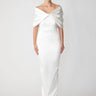 SAU LEE Paloma Satin Gown - Ivory / 00
