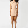 SAU LEE Iris Mini Dress - Nude Pink / 00