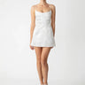 SAU LEE Joey Jacquard Mini Dress - White / 00