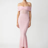SAU LEE Keira Maxi Dress - Baby Pink / 00