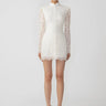 SAU LEE Raine Lace Mini Dress - Ivory / 00