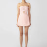 SAU LEE Isla Strapless Mini Dress - Baby Pink / 00