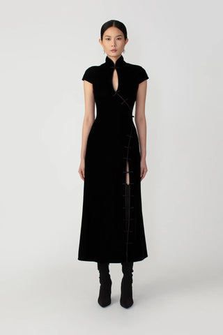 SAU LEE | Vanessa Midi Dress | Vanessa Midi Dress - Black / 00