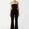 SAU LEE Imogen Strapless Jumpsuit - Black / 00