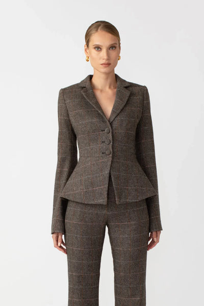 Aries Wool Blazer in Grey | SAU LEE Official Website