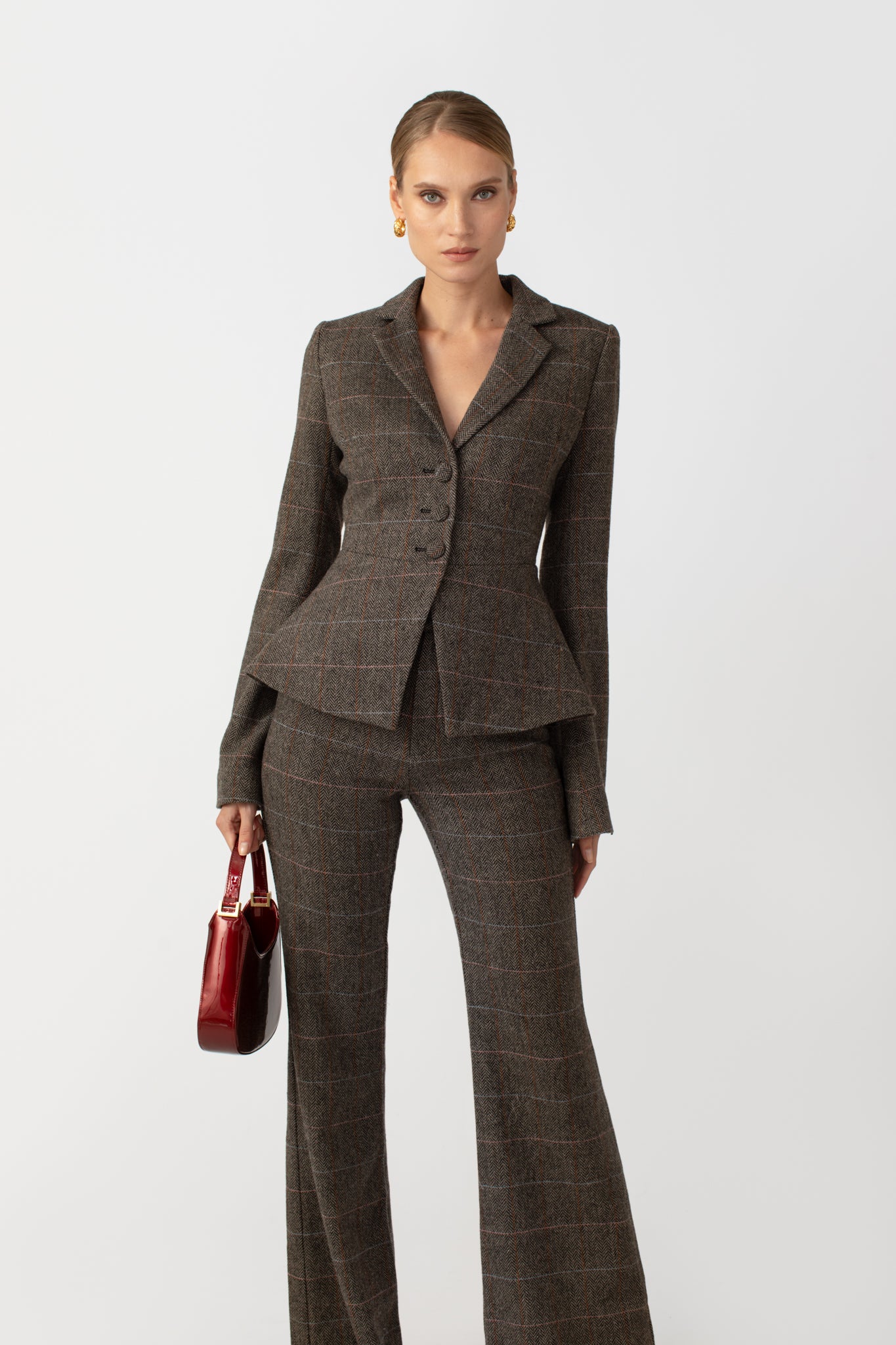 SAU LEE Aries Wool Blazer - Grey / 00