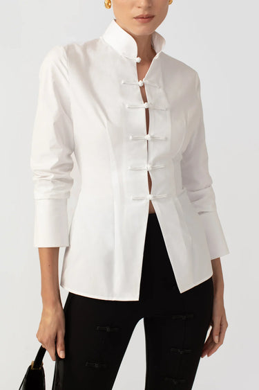 SAU LEE Hudson Shirt - White / 00