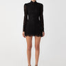 SAU LEE Raine Lace Mini Dress - Black / 00