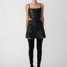 SAU LEE Sadie Faux Leather Skirt - Black / 00