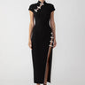 SAU LEE Irissa Midi Dress - Black / 00