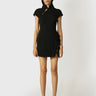 SAU LEE Iris Mini Dress - Black / 00