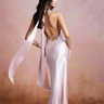 SAU LEE | Pearl Satin Gown | Pearl Satin Gown - Pink Cloud / 00