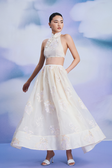 SAU LEE | Valentina Maxi Skirt | Valentina Maxi Skirt - Butter Cream / 00