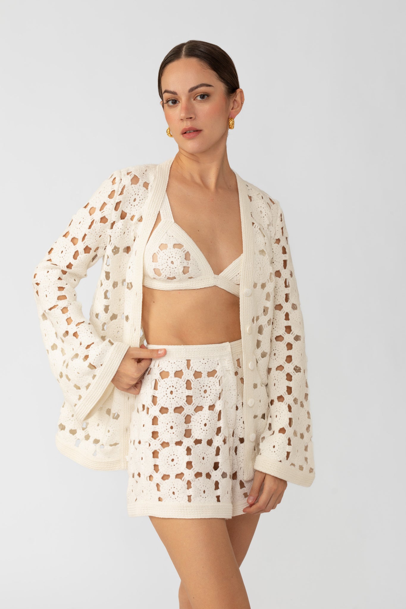 Myko Crochet Cardigan