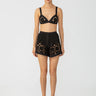 SAU LEE Myko Crochet Shorts - Black / 00