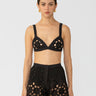 SAU LEE Myko Crochet Bralette - Black / 00