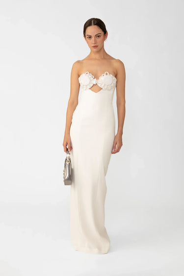 SAU LEE Evelyn Strapless Dress - White / 00