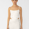 SAU LEE Nadia Corset Top - Ivory / 00
